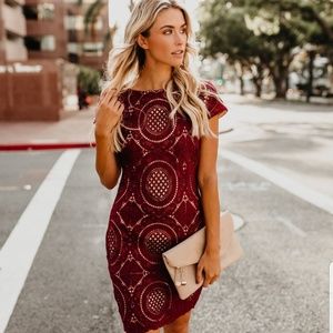 Vici dolls burgundy dress